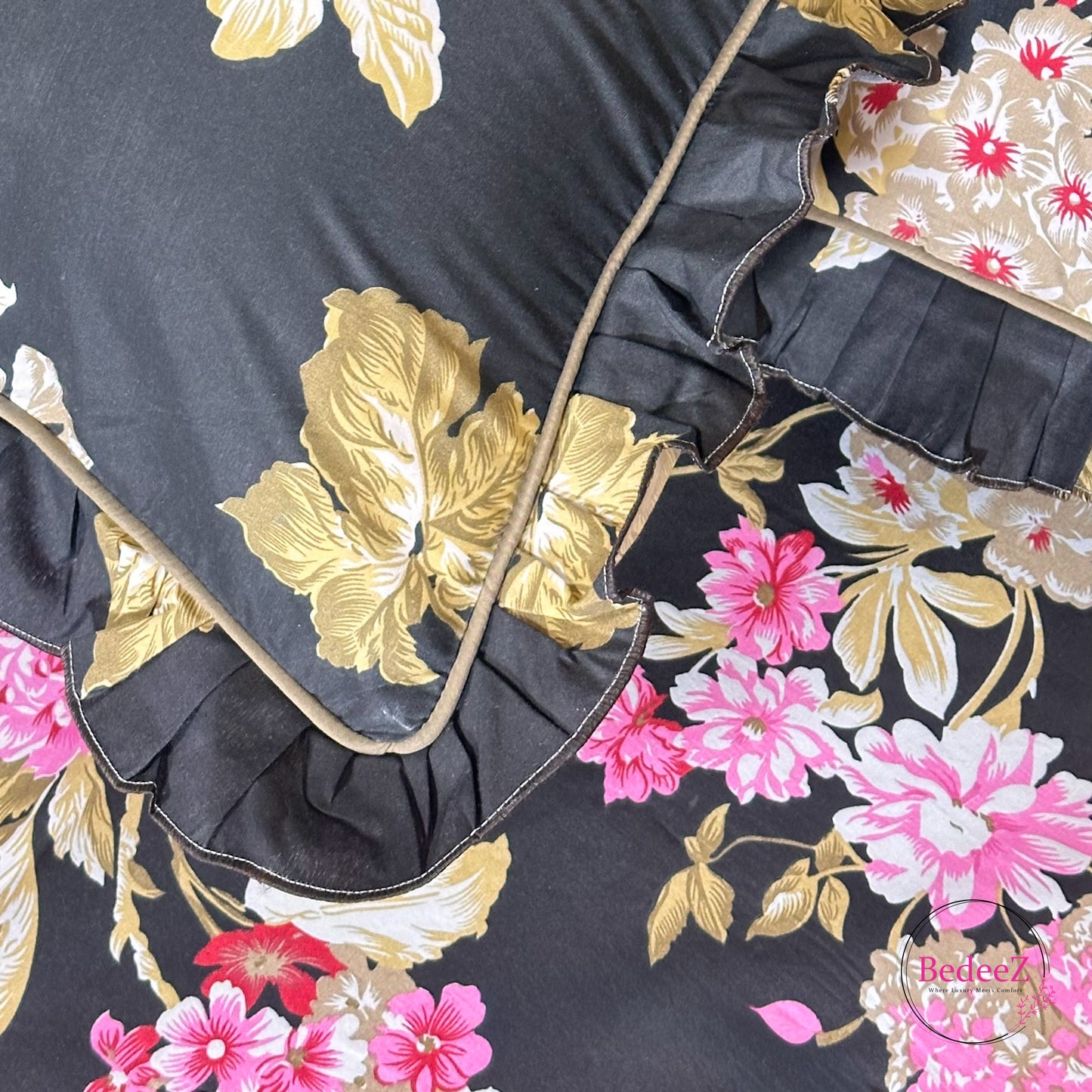Night Garden Cotton Frill Bedsheet