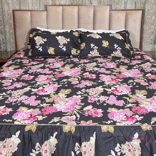 Night Garden Cotton Frill Bedsheet