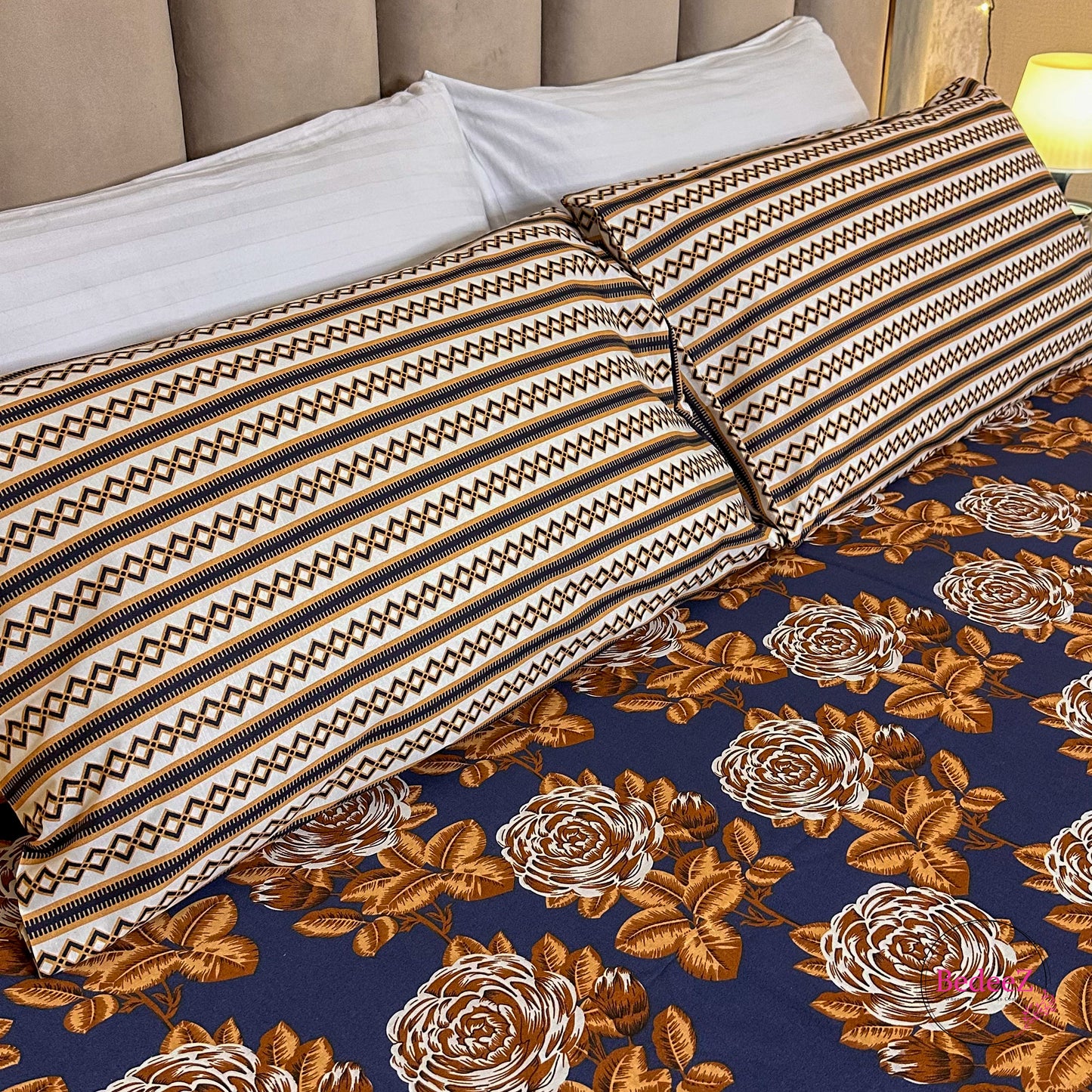 Midnight Floral Double Bedsheet