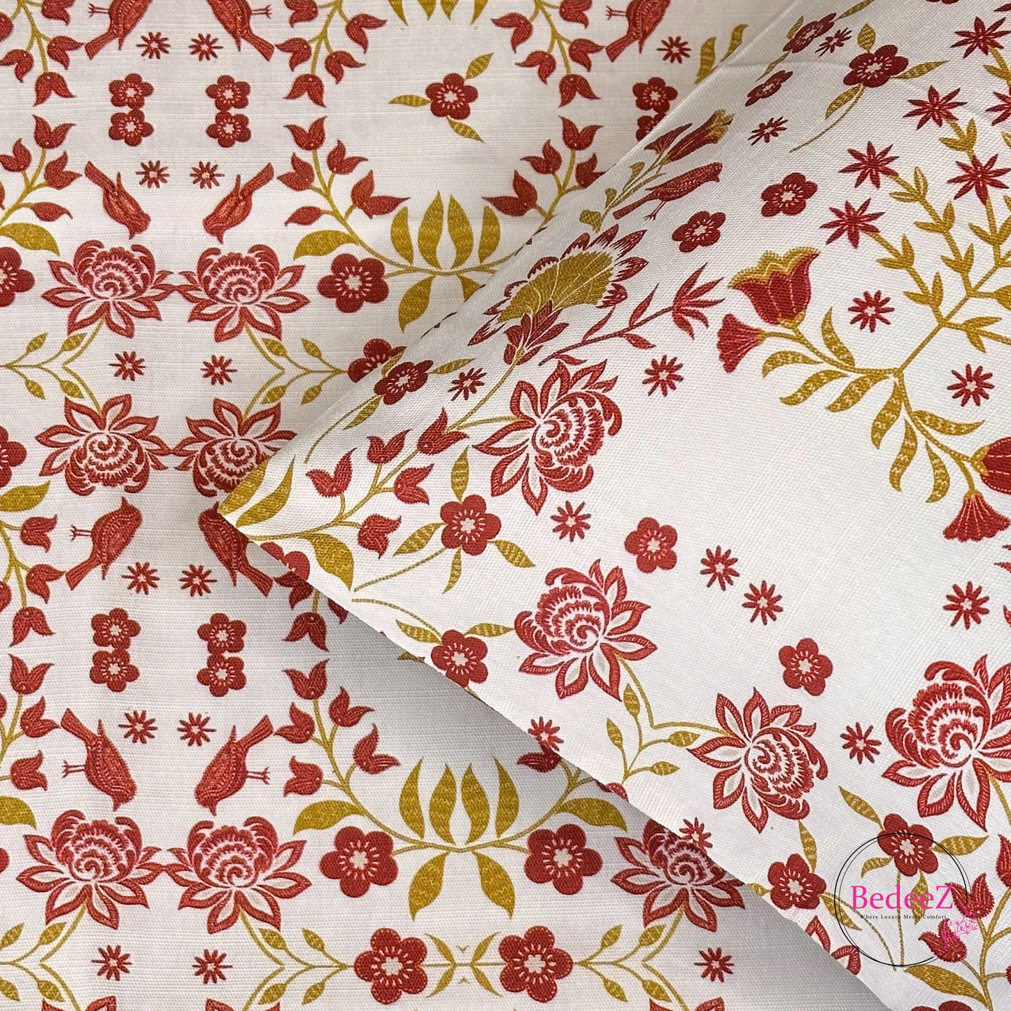 Autumn Folk-Flora Single-Bed Bedsheet