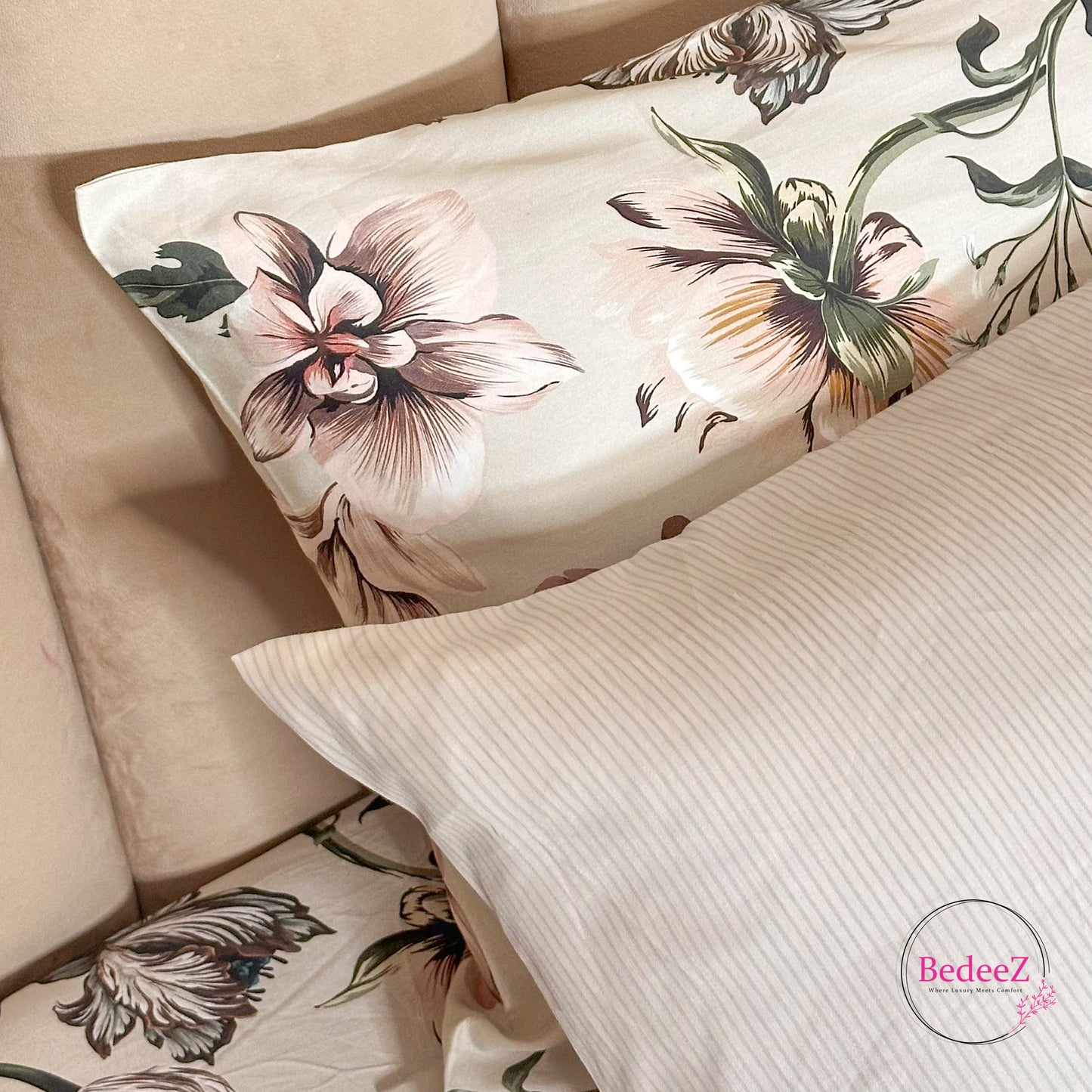 Moonlight Linen Quilt Cover Double Bed Bedsheet Set
