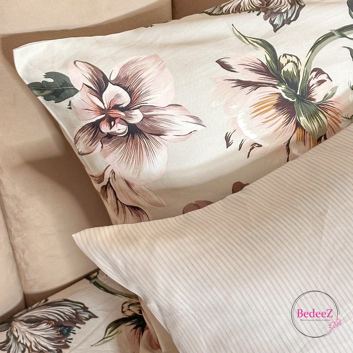 Moonlight Linen Quilt Cover Double Bed Bedsheet Set