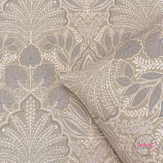 Olive Heritage Medallion Single-Bed Bedsheet