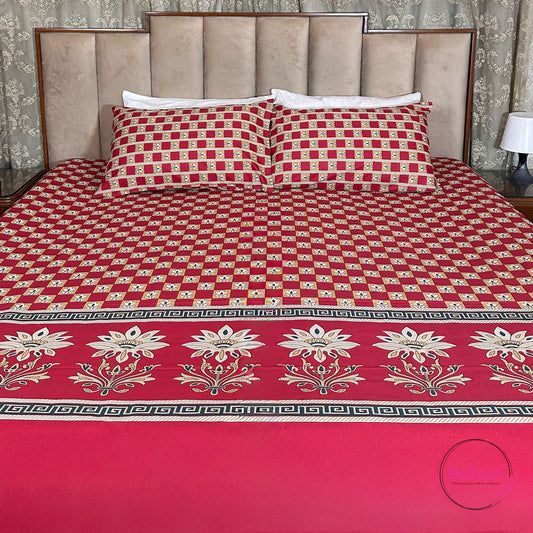 Marigold Cotton Double Bed Bedsheet