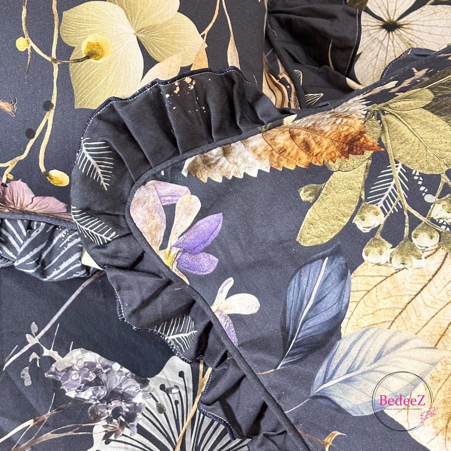 Night Garden Cotton Frill Bedsheet