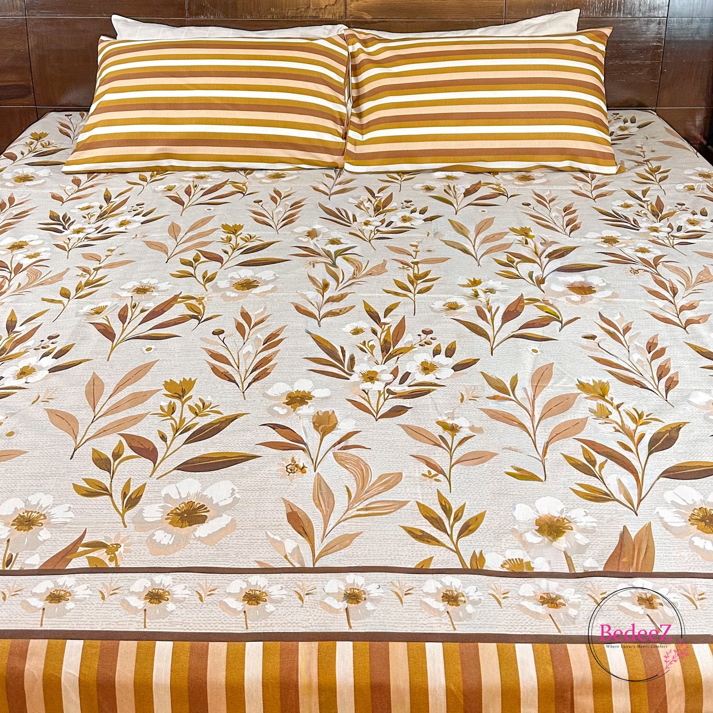 Earth & Bloom Cotton Double Bed Bedsheet