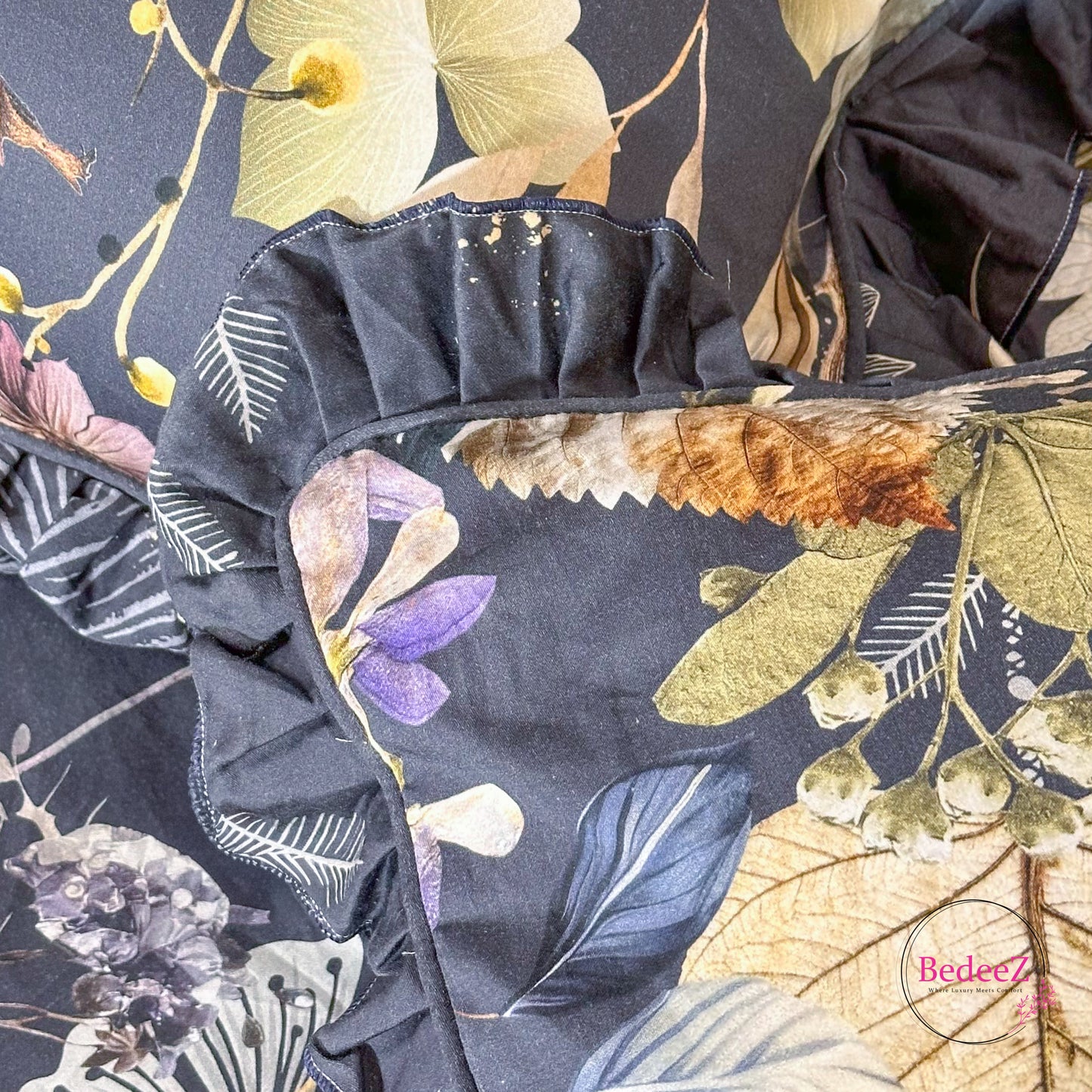 Night Garden Cotton Frill Bedsheet