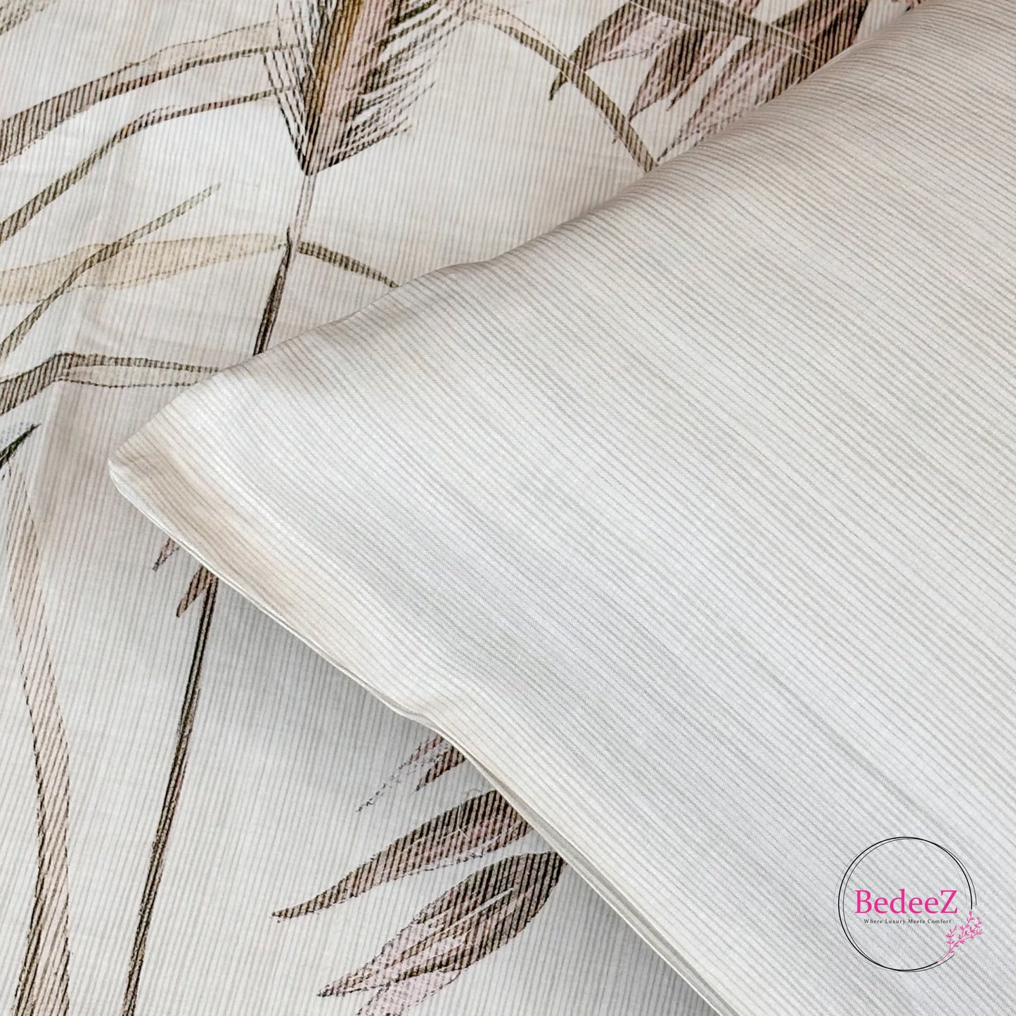 Earthtone Botanical Sketch Single-Bed Bedsheet