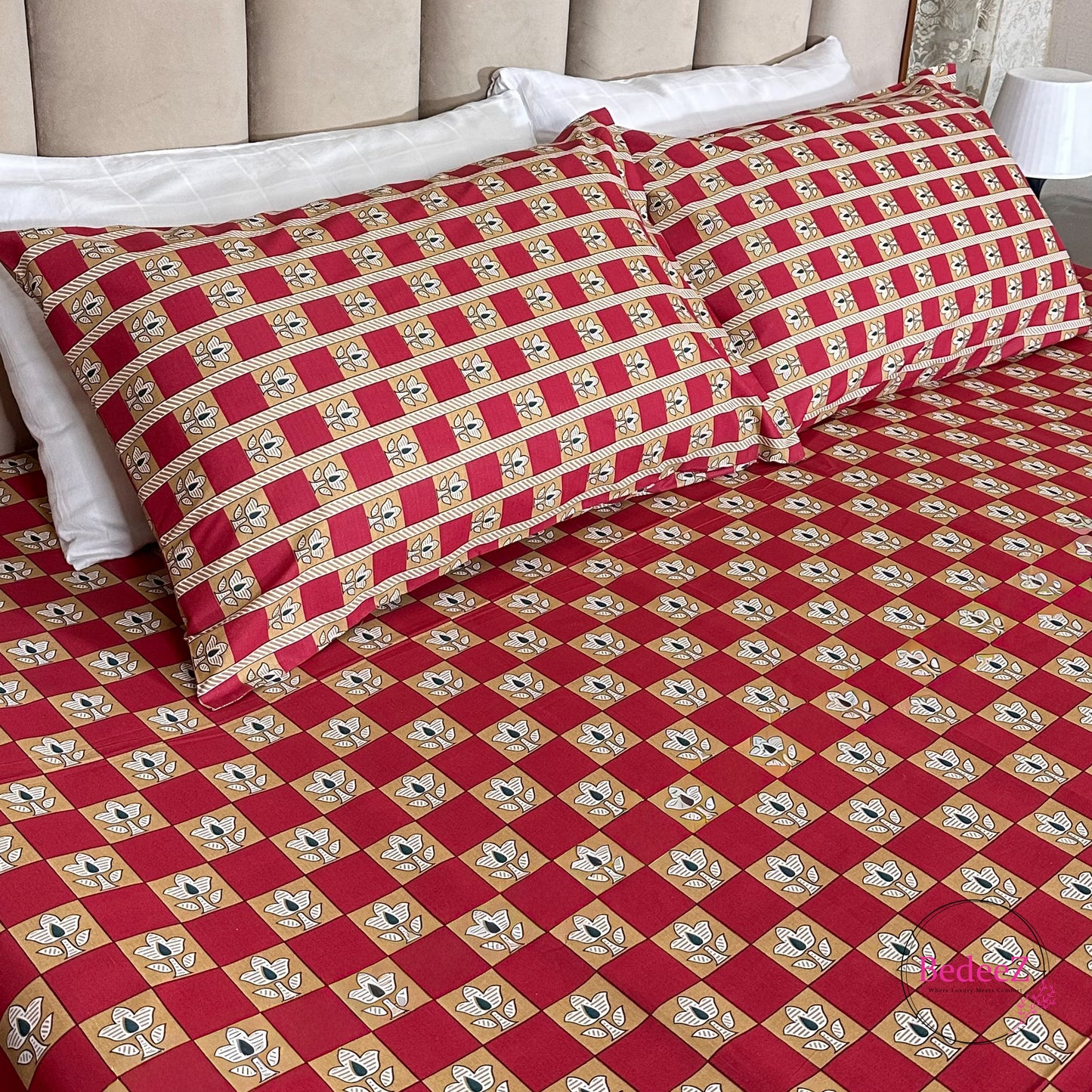 Marigold Cotton Double Bed Bedsheet