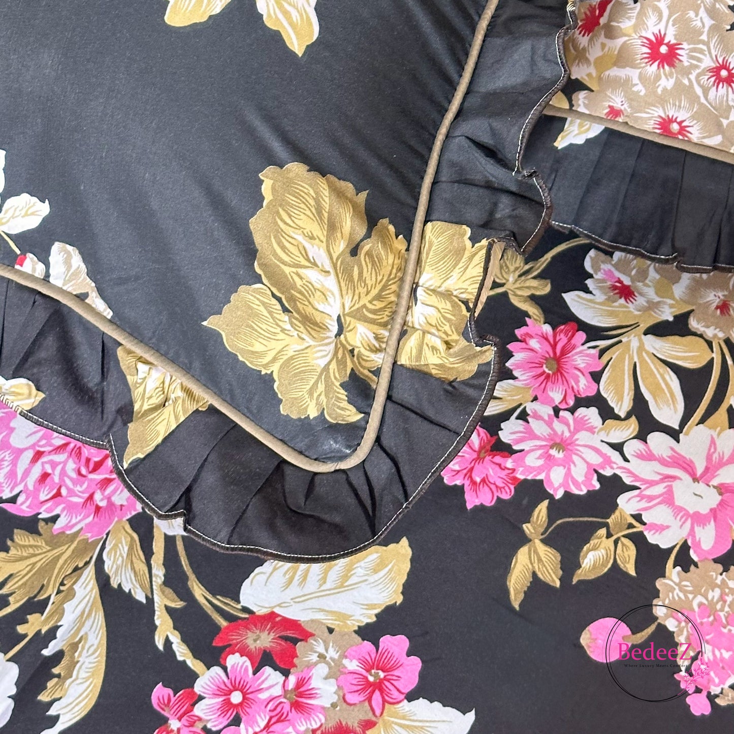 Night Garden Cotton Frill Bedsheet