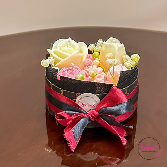 Mini Blush Bloom Candle Bouquet