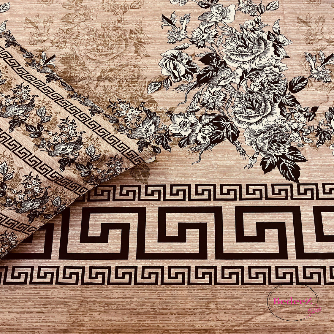 Vintage Floral Maze Single-Bed Bedsheet1.0